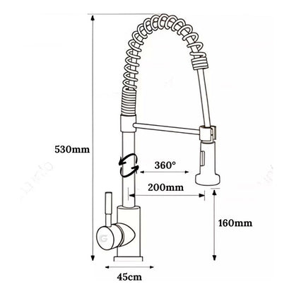 Mezclador Para Lavaplatos Monocontrol Industrial