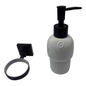 Soporte + Dispensador De Jabon Negra
