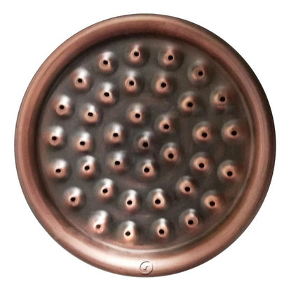 Ducha Conica Circular Con Tubo Cobre Antiguo