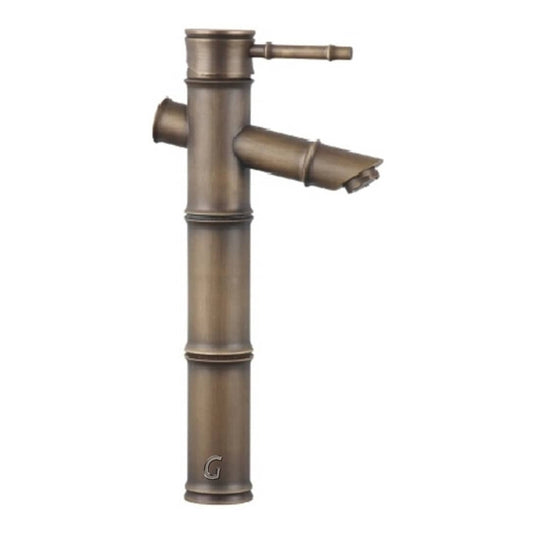 Mezclador Lavamanos Monocontrol Bamboo Bronce Antiguo  - Pos