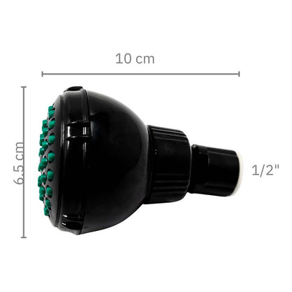 Regadera Cabeza De Ducha Negro