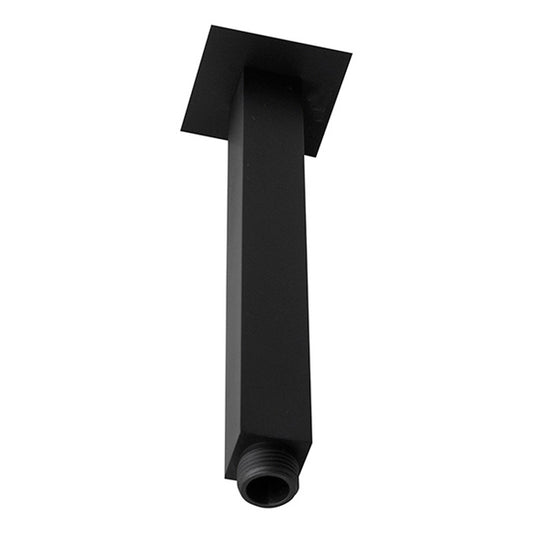 Tubo Cuadrado De Ducha Techo Negro Mate Bronce 10cm