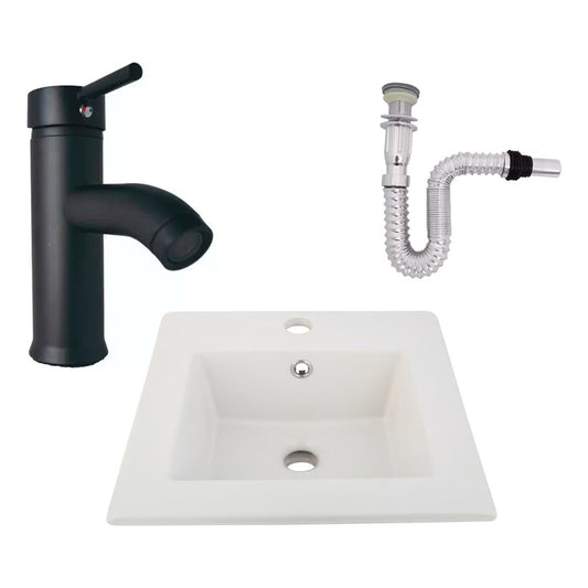 Kit Placa Lavamanos 41cm+griferia Monocontrol+push Flex25