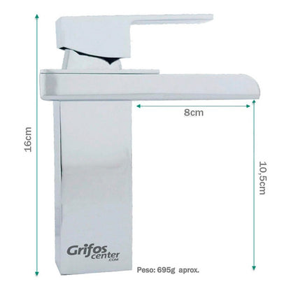 Grifería Monocontrol Lavamanos Bajo Canaletta