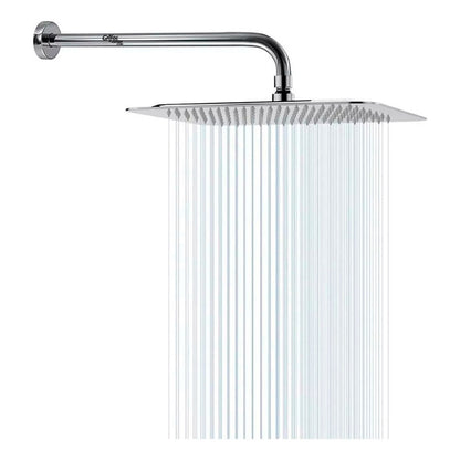 Regadera Ducha Metálica 25cm Extra Plana Kit Tubo Ducha