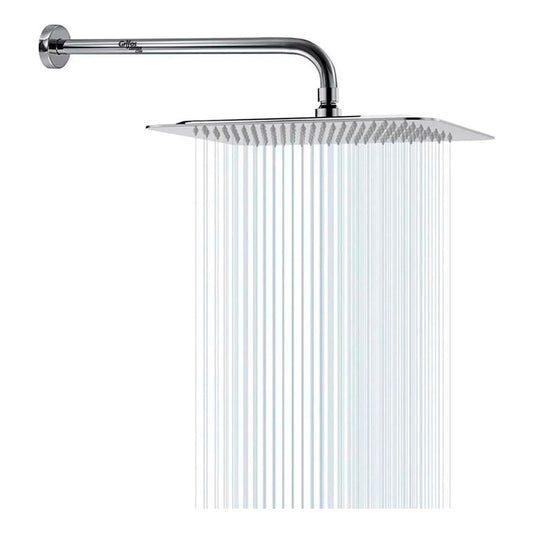 Regadera Ducha Metálica 25cm Extra Plana Kit Tubo Ducha