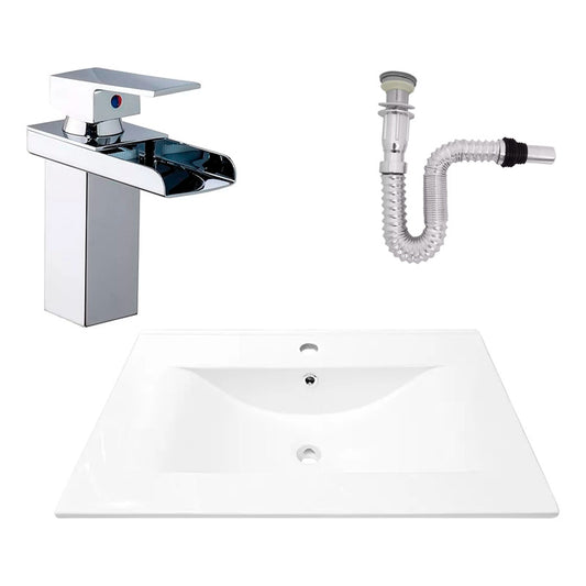 Kit Placa Lavam. 71*46.5cm+griferia Monocontrol+push Flex8