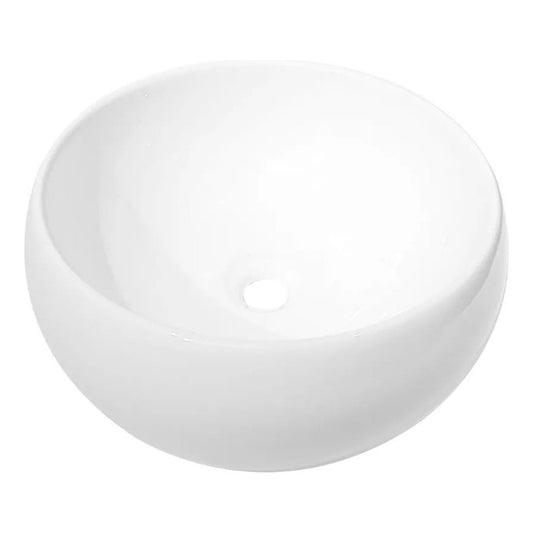 Lavamanos De Sobreponer En Ceramica Blanco 16*39cm