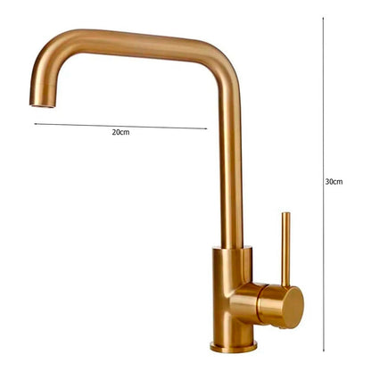 Combo Lavaplatos 70*45cm+griferia Lvp 7 Oro Cepillado+acc