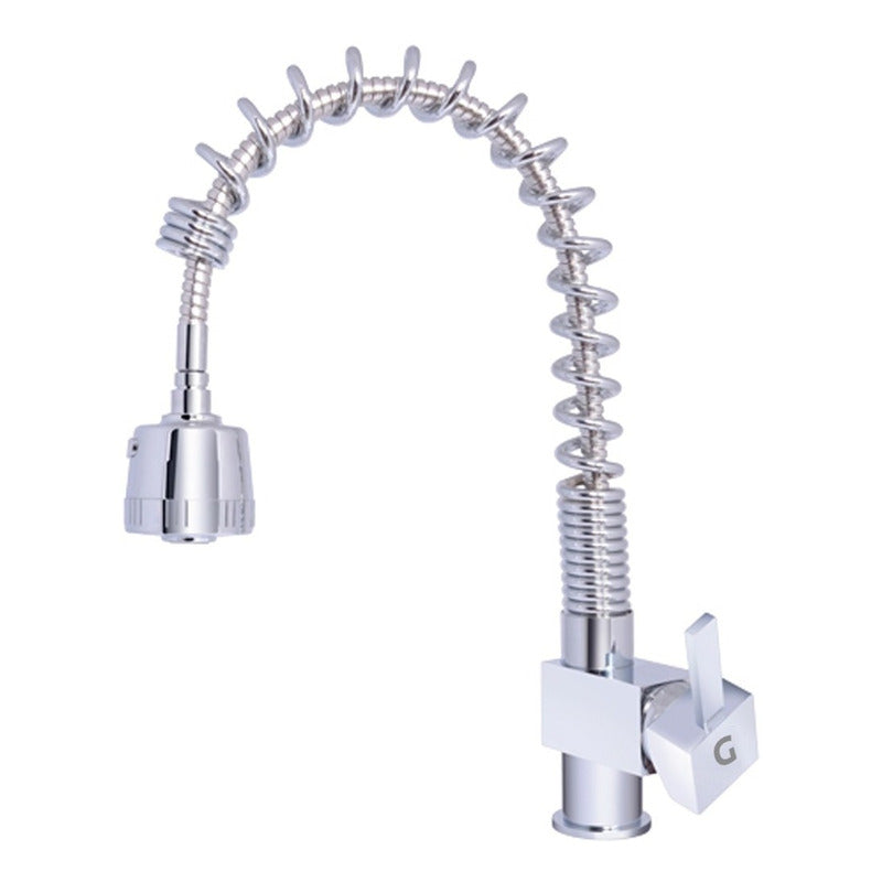 Mezclador Espiral Monocontrol Lavaplatos, Dos Chorros