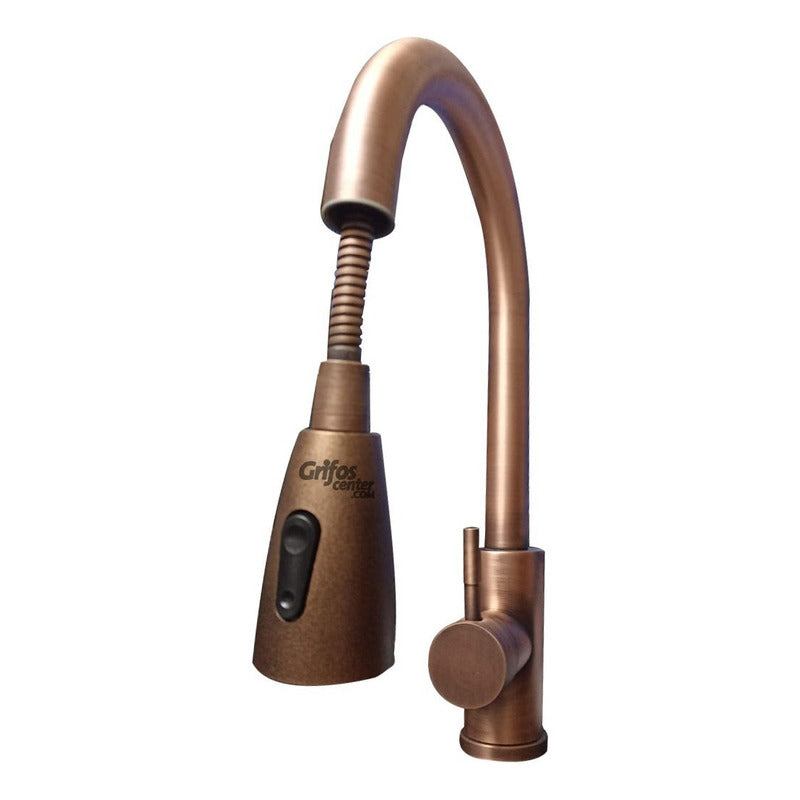 Grifería Vintage Lavaplatos Extraíble Cobre Antiguo