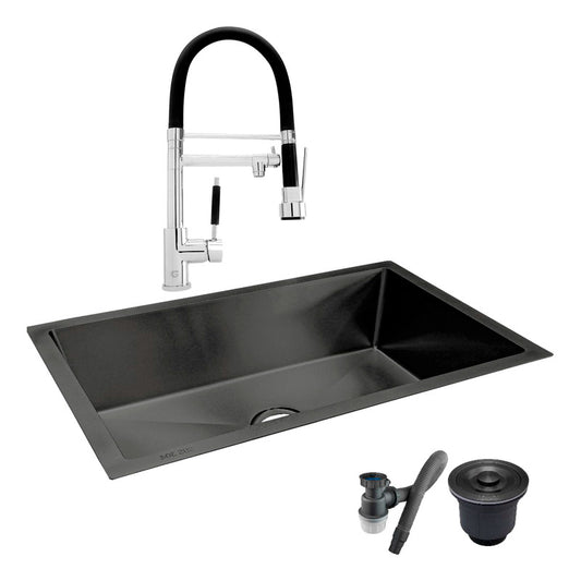 Combo Lavaplatos 100*45cm+griferia Lvp Escualizable+acc