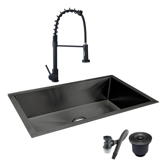 Combo Lavaplatos 100*45cm+griferia Lvp Extraible+ Accesorios