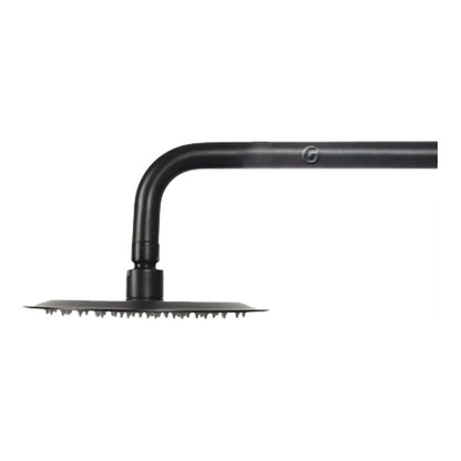 Ducha Negra Mono Control Con Ducha 20cm