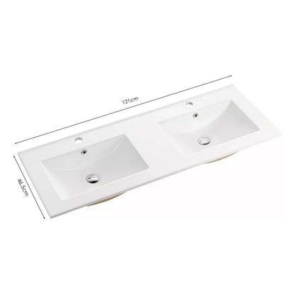Kit Placa Doble Lavam.121*46.5cm+griferia Monoc+push Flex19