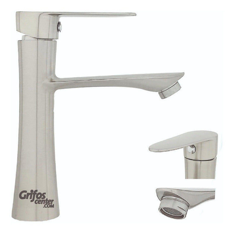 Llave Lavamanos Baja Cameri Satin