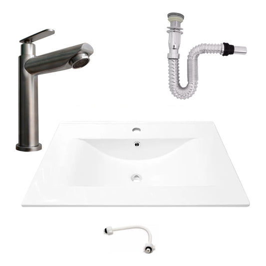 Kit Placa Lavam. 71*46.5cm+griferia Agua Fria+push Flex.10