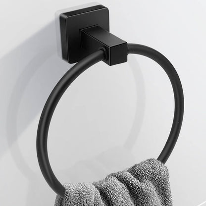 Toallero Para Baño Argolla En Acero Pulido