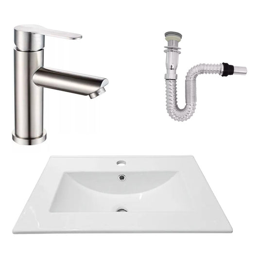 Kit Placa Lavamanos 61*40cm+griferia Monocontrol+push Flex19