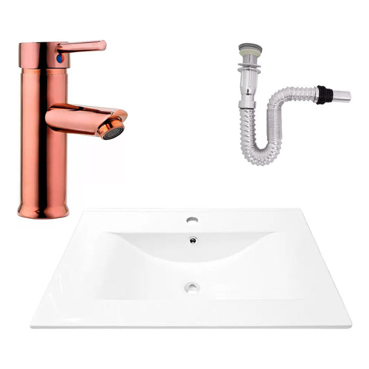 Kit Placa Lavam. 71*46.5cm+griferia Monocontrol+push Flex6