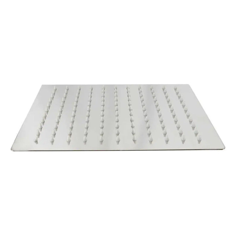 Kit Ducha Cuadrada Satín 20cm-grifería Agua Fria-monocontrol