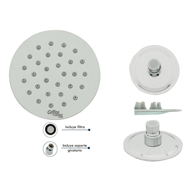 Ducha O Regadera Redonda Acero 304-4puLG