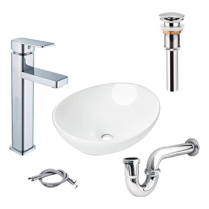 Combo Lavamanos Canoa+griferia Monocontrol+push+sifon Gf5