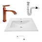Kit Placa Lavamanos 61*46.5cm+griferia Agua Fria+push Flex.4