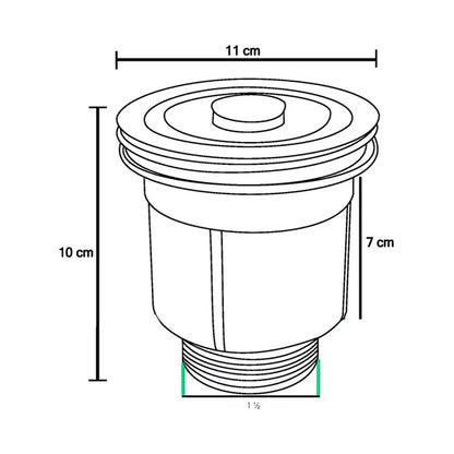 Canastilla De Lavaplatos Plateada En Acero