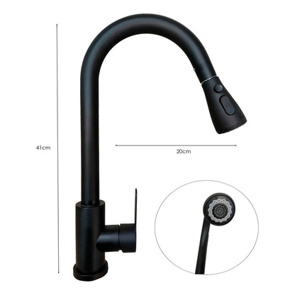 Combo Lavaplatos 100*45cm+griferia Lvp Negra 1912+ Accesorio