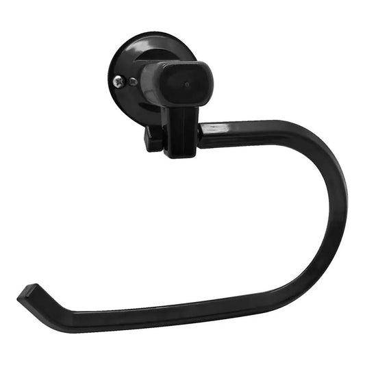 Portarrollo Para Baño (papelera)  Base Redonda Negro Abs