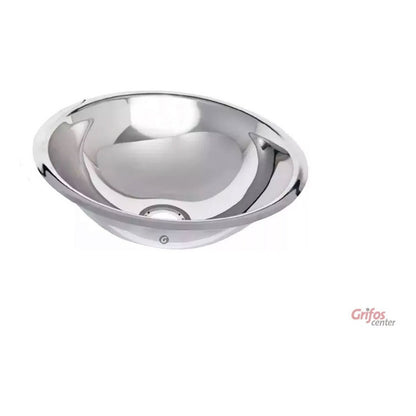 Lavamanos En Acero Alto Brillo Esférico De 36 Cm