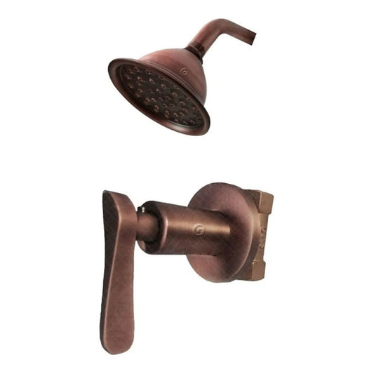 Ducha + Registro Vintage Bronce Antiguo