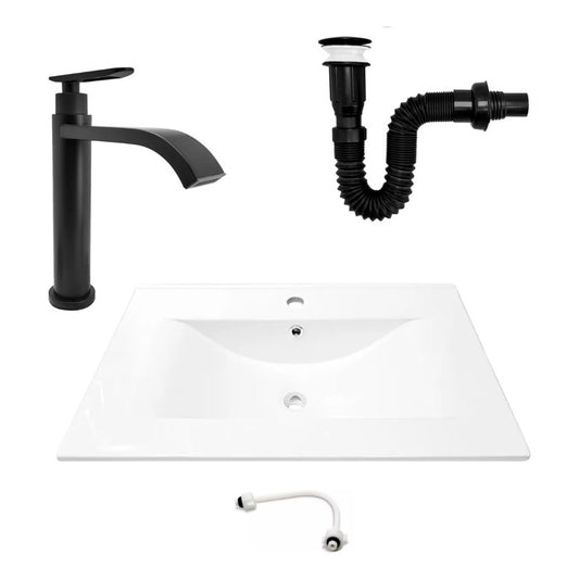 Combo Placa Lavamanos 71*46,5cm+grifo Agua Fria+push Negro1