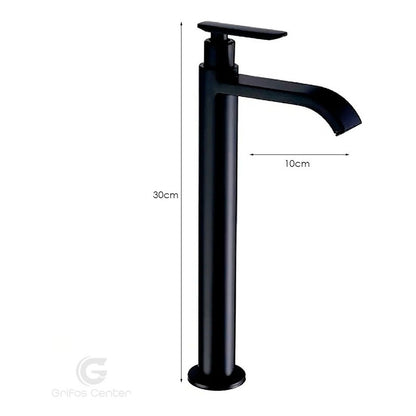 Kit Lavamanos Blanco+griferia Agua Fria Negro+push Y Acople