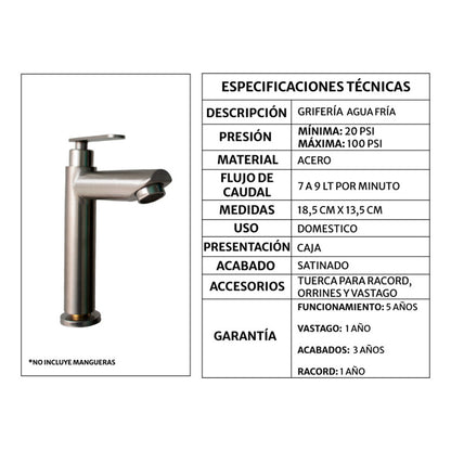 Kit Placa Doble Lavam.121*46.5cm+grif.ag.fria+push Flex10