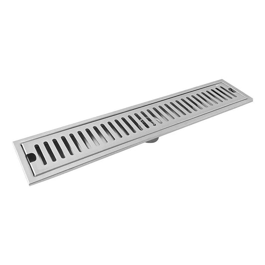 Rejilla De Piso Ranurada Acero 50 X10cm