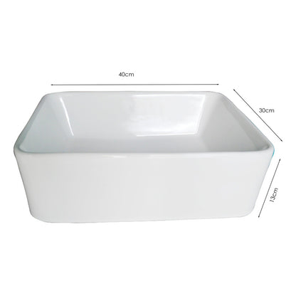 Lavamanos Blanco Cuadrado Blanco 40*30cm