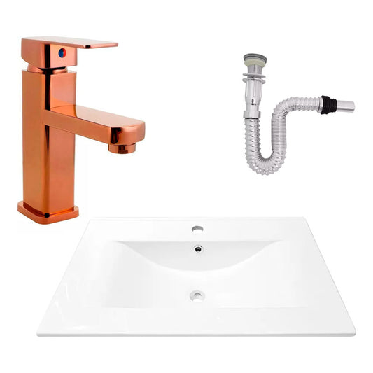 Kit Placa Lavam. 71*46.5cm+griferia Monocontrol+push Flex3