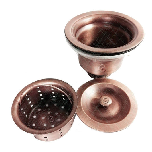 Desagüe Tipo Canasta Vintage Cobre Antiguo