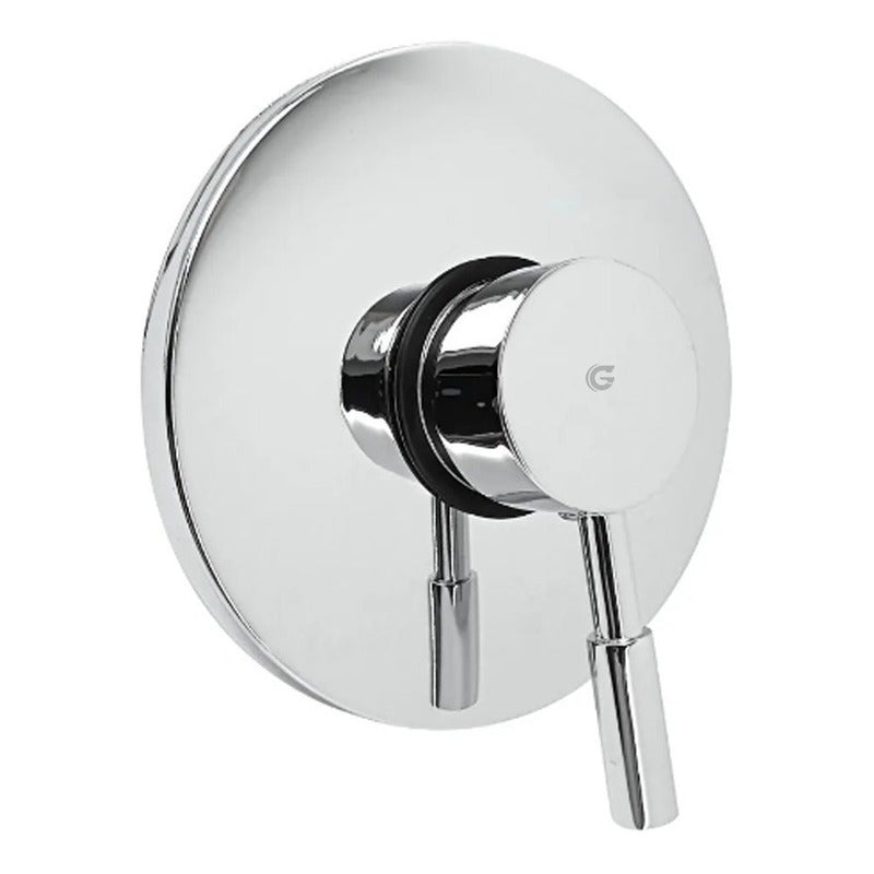 Griferia Monocontrol Ducha Redonda Cromada Modern