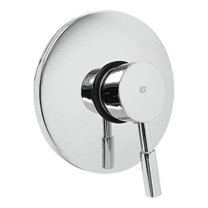 Griferia Monocontrol Ducha Redonda Cromada Modern