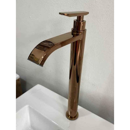 Grifería Monocontrol Lavamanos Alta Agua Fría Vintage Rose