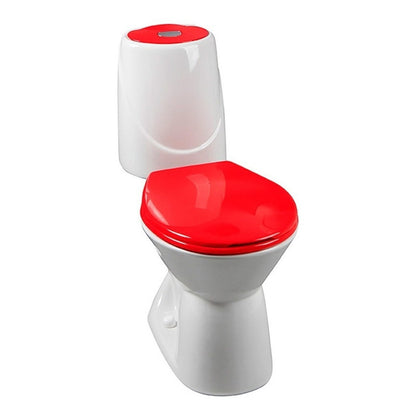 Kit Asiento Sanitario Rojo + Tapa Happy