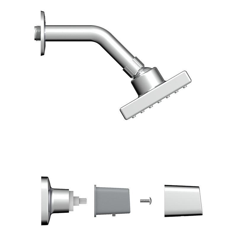 Ducha Sencilla Solid Cromo Grival