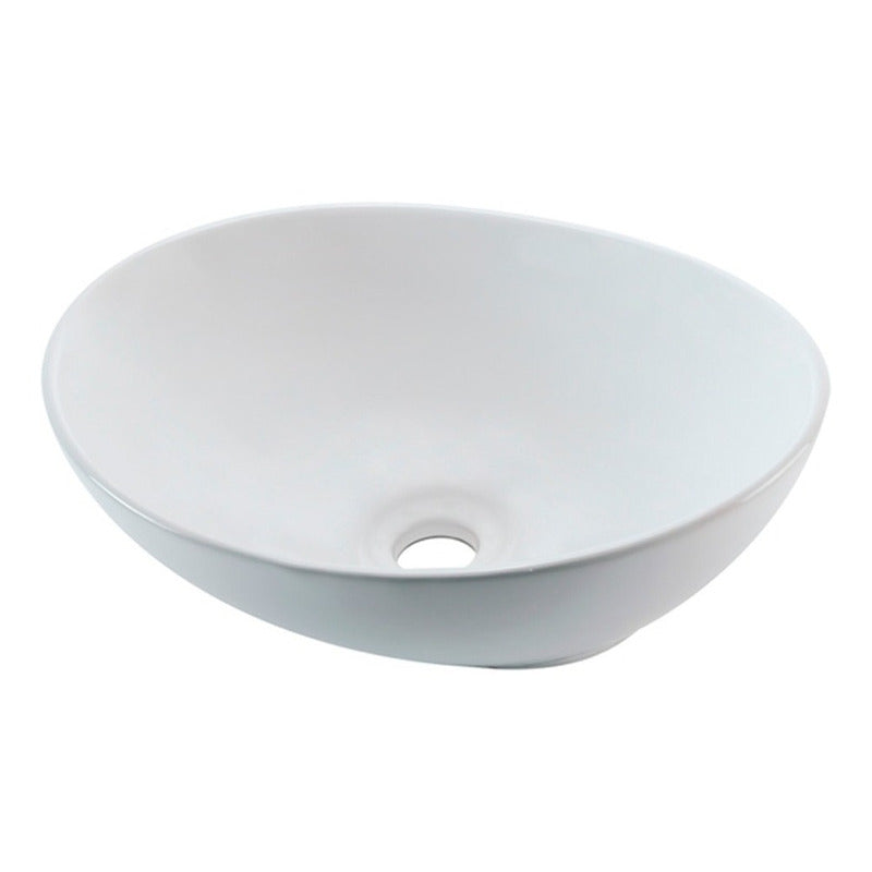 Combo Lavamanos Blanco + Griferia Agua Fria+sifon Flex.