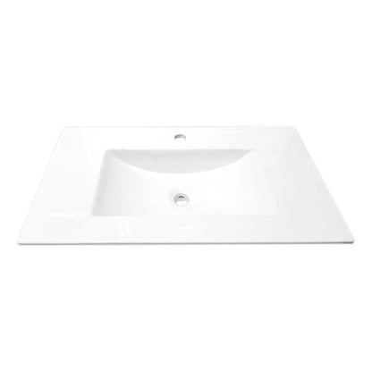 Lavamanos Rectangular Integrado Porcelana Blanco 1210*47cm