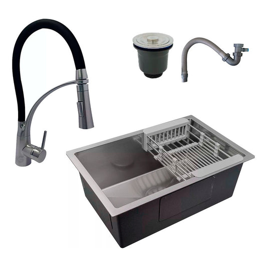 Combo Lavaplatos 60*45cm+griferia Extraib Arabia+accesorios