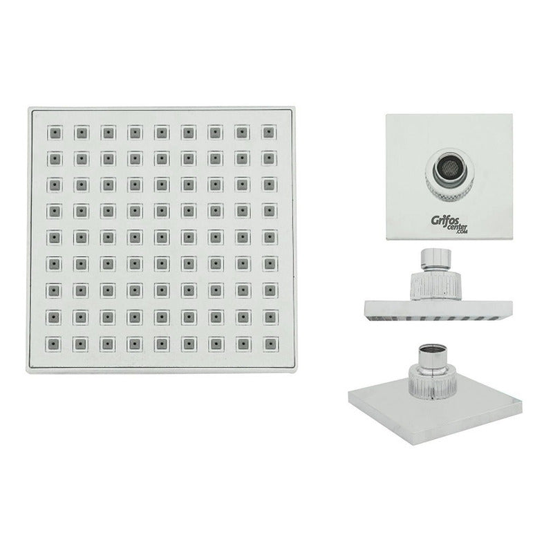 Ducha Cuadrada Plástica 4puLG