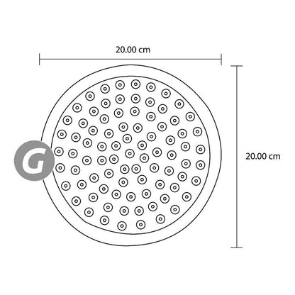 Registro Tipo Cruceta Para Ducha Negro Con Ducha Circular
